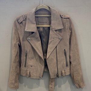 Blank NYC Suede Leather Jacket in Brown